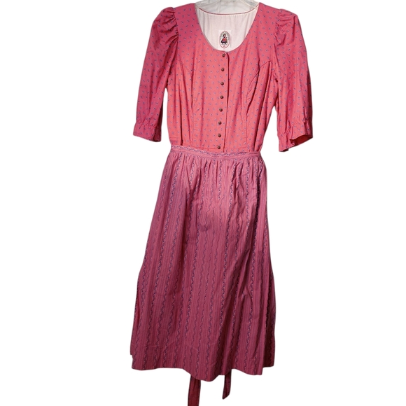 Vintage Austrian Dress Women's Salzburger Dirndl Look Trachtenecht Marika Apron - Picture 1 of 14